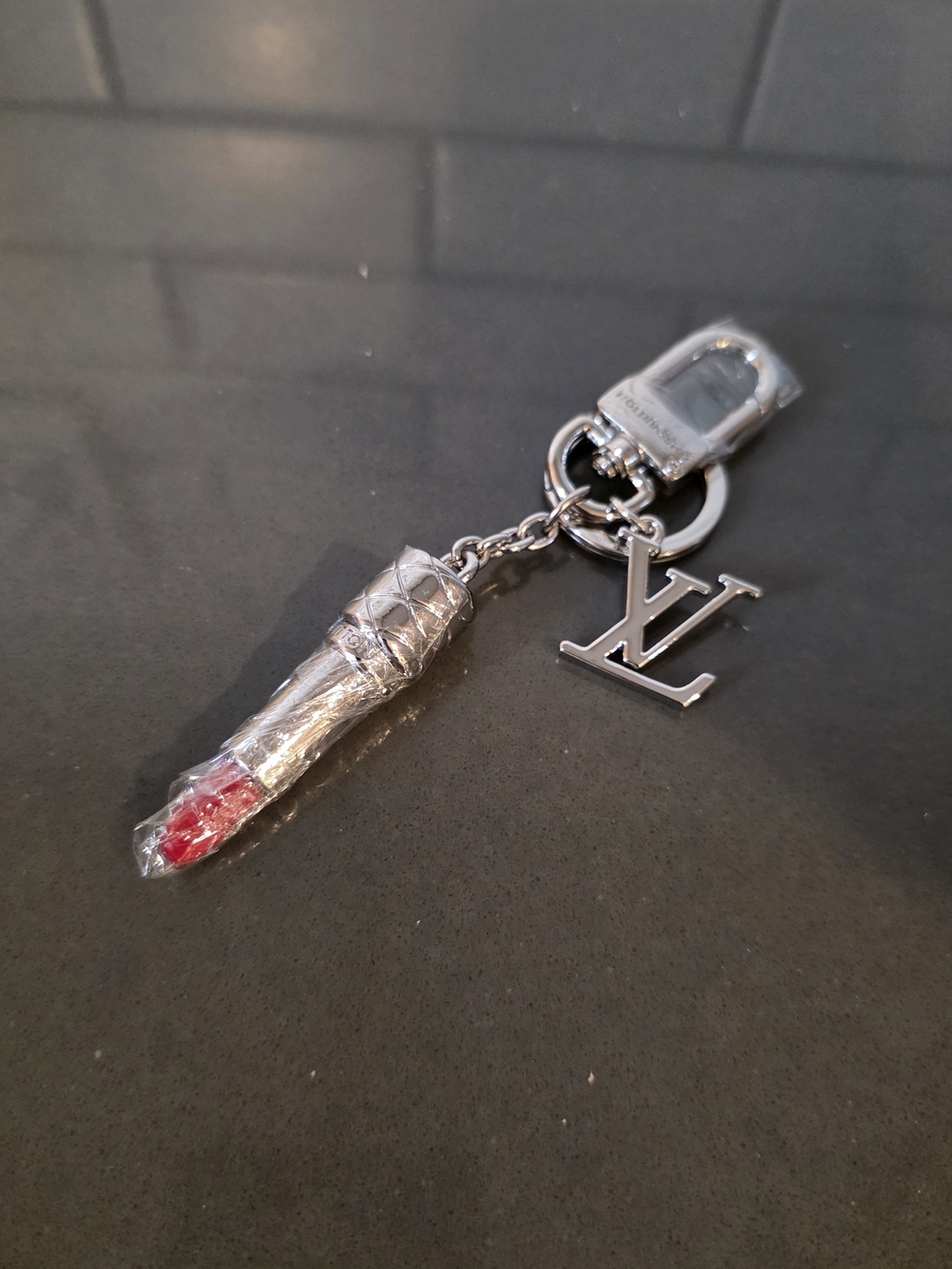 Red Lipstick Keychain
